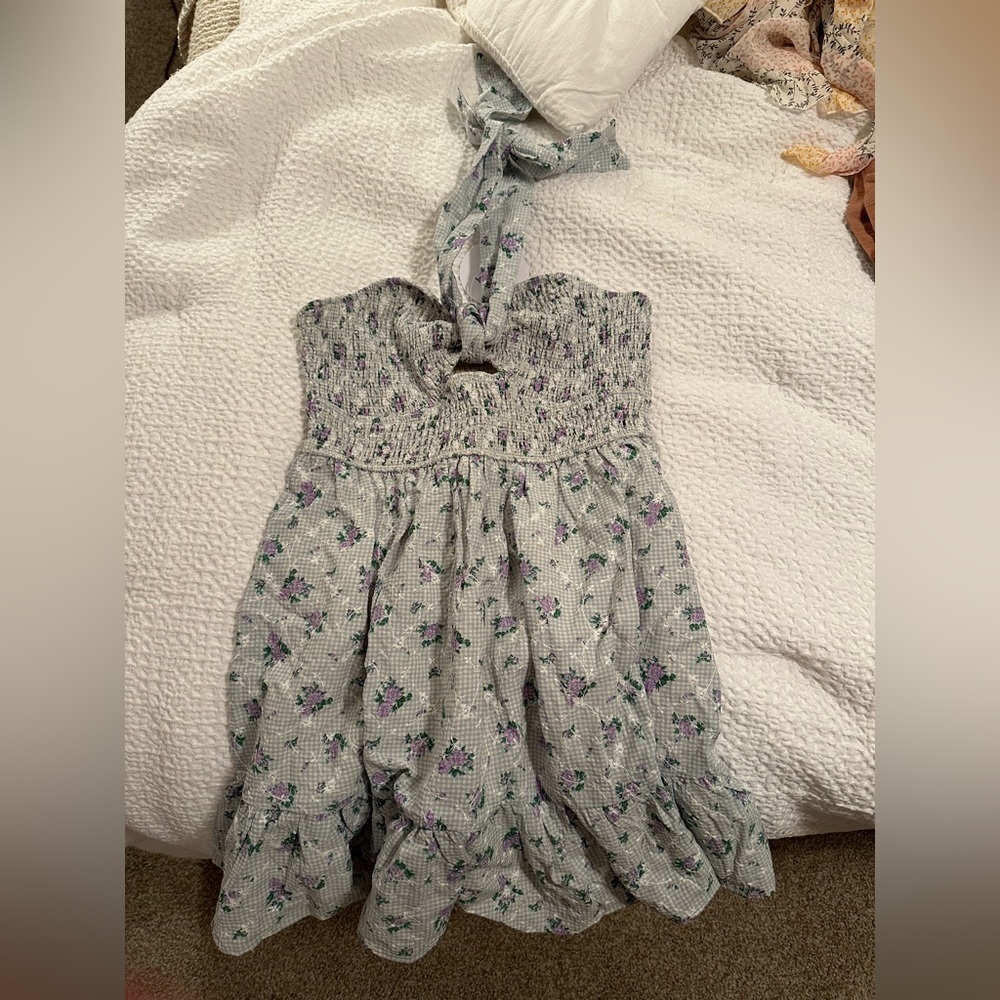 NWT Strapless Floral Mini Dress with Neck Tie - Bundle and Save!